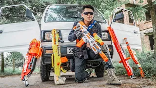 Nerf Guns War : Patrol S.W.A.T Of SEAL TEAM Special Fight Assasin Leader Black Of Criminal Group