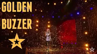 GOLDEN BUZZER - 12 Year Old Girl Shocked The Audience