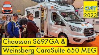 CMT 2023 | Weinsberg CaraSuite 650 MEG oder Chausson Sport Line S697GA | Welcher gefällt besser?