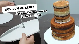 COMO ESTRUTURAR BOLO DE 2 ANDARES | Doce Mundo da Sol