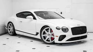 Glacier White on Hotspur 2022 Bentley Continental GT V8