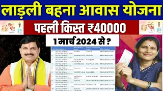 🏠 लाडली बहना आवास योजना 2024 | ladli behna awas yojana new update | ladli behna awas yojana 2024