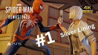 Marvel's Spider Man Remastered PS5 Silver Lining DLC gameplay walkthrough Part 1 | 4K #spiderman