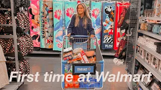 My first time at Walmart 🇺🇸 chaotic jet lagged vlog 🫠