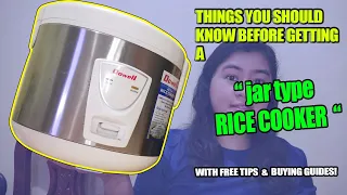 JAR TYPE - RICE COOKER | Quick Technical Review and Buyer's Guides