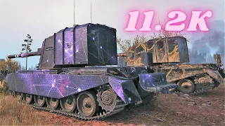 FV4005 Stage II  11.2K Damage 6 Frags  World of Tanks , WoT Replays tank battle