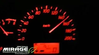 【New Mitsubishi Mirage 1.2 GS -12】180km/h Top Speed Testing In KL, Malaysia