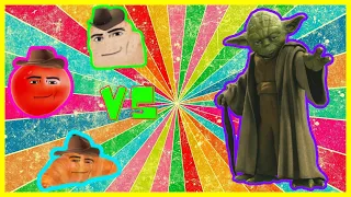 meme Gegagedigedagedago vs Yoda