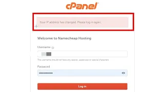 How to Fix: cPanel - Your IP address has changed Please log in again