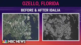 Satellite images show before and after Idalia flooded parts of Florida