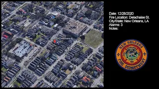 New Orleans 3-Alarm Fire Audio [Louisiana]