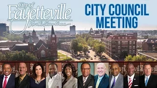 Fayetteville City Council Meeting   April 23 2018