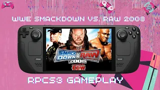 WWE SmackDown vs. Raw 2008 RPCS3 - Windows 11 - SteamDeck Gameplay