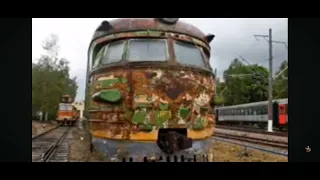 Trens abandonados na Rússia