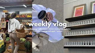 WEEKLY VLOG: home shopping + b&m haul + house renovation updates + recipes + spring nail appt + grwm