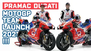 Pramac Ducati MotoGP Team Launch 2021 | Ducati unveiled Desmosedici GP21 For Johann Zarco and Martin