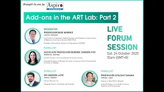 (ASPIRE Webinar) Add-ons in the ART Lab: Part 2 | PANEL DISCUSSION
