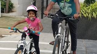 Learning cycling with B-TWIN original 100 #saindhavisuresh