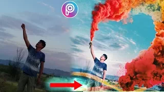 Түтін - -  Қазақша Фотошоп Picsart. Урок фотошоп Picsart. Picsart tutorial editor,  edit