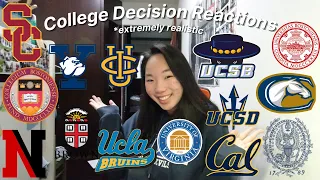 2022 COLLEGE DECISION REACTIONS *extremely realistic* (UCs, Ivies, T20s…) | MichelleLee |