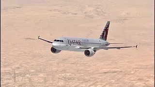 Qatar Airways Takeoff in Dubai | Real Flight Simulator