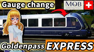 Новый поезд "Goldenpass Express" Швейцарии с изменяемой шириной колеи: Зимнее волшебное путешествие