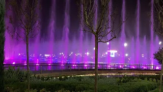 MWK-20-002 Fountain show at Tashkent City Park in Uzbekistan.