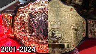Every World Heavyweight Title Match Card With Title Changes Include WCW Title Complition (2001-2024)