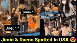 Jimin Daeun Spotted In USA 😍 | Jimin Daeun Together