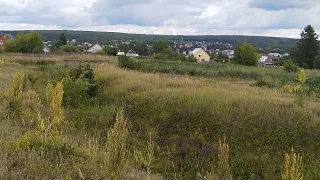 Вид на город Городище с оборонительного вала, Пензенская область. Gorodische, Russia