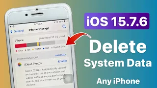 How to Delete System Data in iPhone || iOS 15.7.6