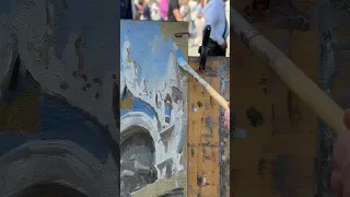 Painting St Marks Basilica in Venice