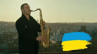 Ukraine National Anthem - Гімн України - Saxophone Version, Vilnius, Lithuania