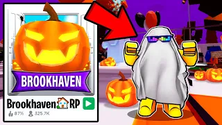SECRET HIDING SPOT in NEW Brookhaven RP Halloween House in Roblox Hide and Seek
