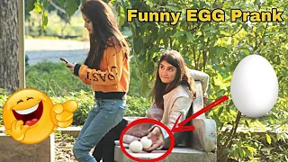 Funny EGG Prank on Girl's@crazycomedy9838