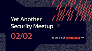 Yet Another Security Meetup #1