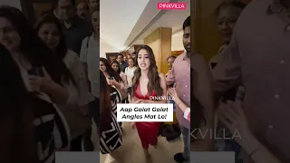 #JanhviKapoor Warns Paps About Clicking 'Galat' Angles 😨 | #shorts