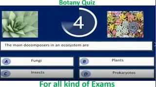 Botany Quiz| Important question answer for students | Science Quiz | Part 2