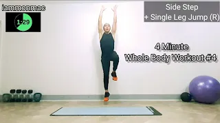 4 Minute Whole Body Workout #4 [Tabata 20/10] (No Equipment)