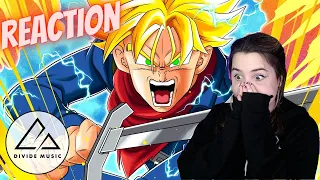 The PERFECT Future Trunks song | "BEGINNING OF THE END" @DivideMusic [REACTION] | iAmTayPatt
