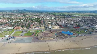 400ft  Above Rhyl Sea Defence Starts On Beach