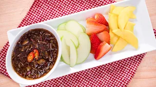 Sweet & Salty Fruit Dip (Nam Pla Waan) นำ้ปลาหวาน | Thai Recipes