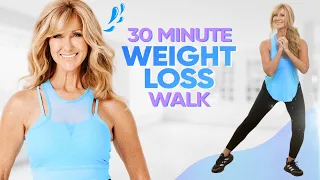 Walking Exercise For Weight loss - 30 Minute Walk At Home Over 50!