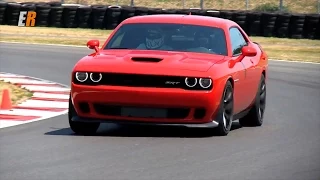 2015 Dodge Challenger SRT Hellcat  707 HP - Road and Track Test Drive with Smoke Show