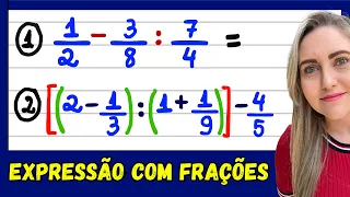 APRENDA COMO RESOLVER EXPRESSÃO NUMÉRICA COM FRAÇÕES .📚🚀