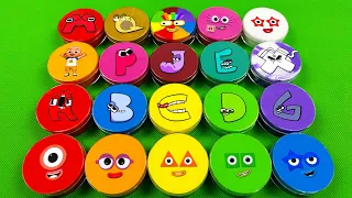 Looking Numberblocks, Alphablocks, Alphabet Lore With All CLAY Mix…Coloring! Satisfying Video ASMR