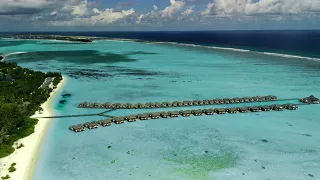 Maldives, Sun Island from the height of a drone