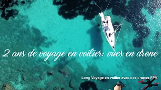 2 ans de vues de drone de notre balade en voilier:Grèce, Canaries, Açores, Sénégal, Cap Vert, Brésil