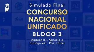 Simulado Final CNU – Bloco 3 - Ambiental, Agrário e Biológicas - Pós-Edital