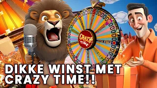 Dikke winst met Crazy Time Live - Weer een heerlijke Big Win gok sessie!!